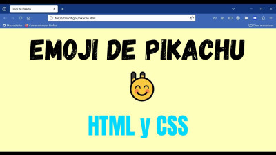 Cómo hacer un emoji de Pikachu en HTML y CSS - Web development