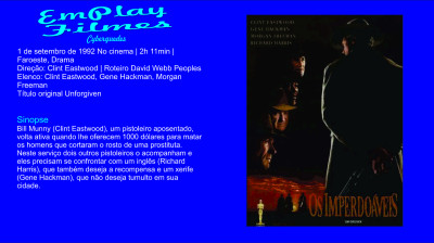 Os Imperdoáveis (1992) Clint Eastwood,Morgan Freeman # Faroeste, Drama