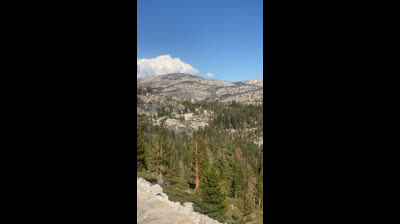 The mountains of Yosemite national Forest