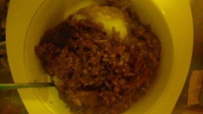 GOOD FASHIONED COOKING IS DONE LET EAT.