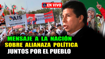 ¡BOMBAZO! Pdte. Pedro Castillo desde el Penal anuncia alianza con "JUNTOS POR EL PERU"