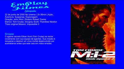 Missão Impossível 2 (2000) Tom Cruise # Espionagem, Suspense, Ação