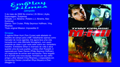 Missão Impossível 3 (2006) Tom Cruise # Espionagem, Suspense, Ação