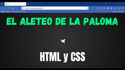 Me dijeron que aprendiera CSS y terminé haciendo esto - El aleteo de la paloma en HTML y CSS