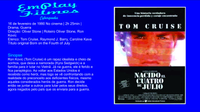 Nascido em 4 de Julho (1989) Drama, Guerra